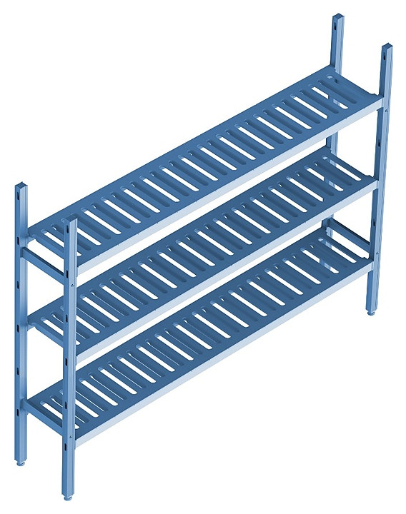 Стеллаж модульный базовый POLAIR LOAD.ME POLY 16AL.3PP40.14B - фото 1 - id-p123962001