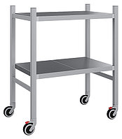 Стеллаж-тележка мобильный POLAIR LOAD.ME.MOBILE INOX МI11.2.50.09 500х1100х900 мм