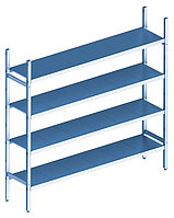 Стеллаж модульный базовый POLAIR LOAD.ME INOX 18AL.4IN40.12B