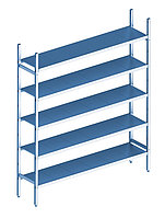 Стеллаж модульный базовый POLAIR LOAD.ME INOX 16AL.5IN30.07B