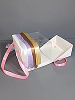 Коробка бабочка под торт 18*18*15 (18*18*13)