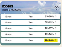 Туры из Алматы в Пхукет
