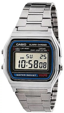 Кварцевые CASIO A158WA-1DF пластик, фото 1