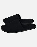 Тапочки одноразовые ЧЕРНЫЕ Т18 пара с закрытым мысом