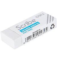 Ластик DELI "Scribe", прямоугольный, белый (54х20х10 мм)