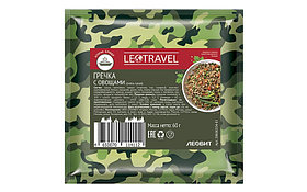 LeoTravel Гречка с овощами. Пакет 60 г