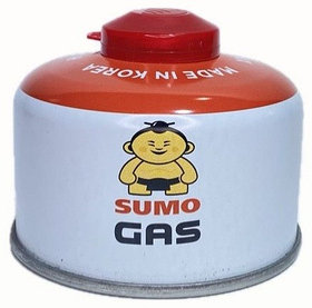 Баллон газовый резьбовой 110 г SUMO бело-оранжевый