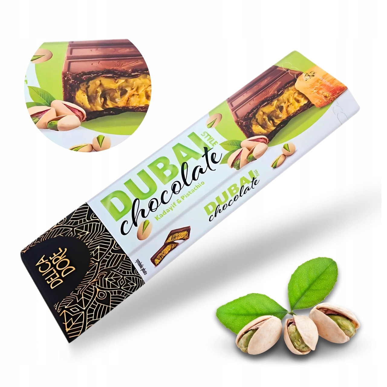 Шоколадный Батончик Dubai Chocolate 70 гр /Delica Dore