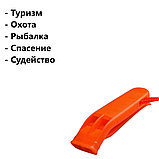 Брелок свисток сигнальный оранжевый, фото 3
