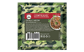 LeoTravel Гречка с мясом по-купечески. Пакет 60 г