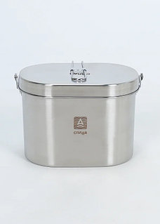 Котелок (Кан) Сплав стальной 4.5 с чехлом (OneSize)