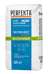 Клей плиточный беспыльный эластичный Экофлекс C2TE S1, 25 кг