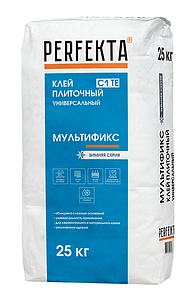 Клей плиточный универсальный Мультификс C1 TE Зимняя серия, 25 кг
