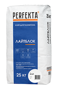 Клей для газобетона Лайтблок белый, 25 кг