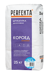 Штукатурка декоративная Короед Зимняя серия белый, 25 кг