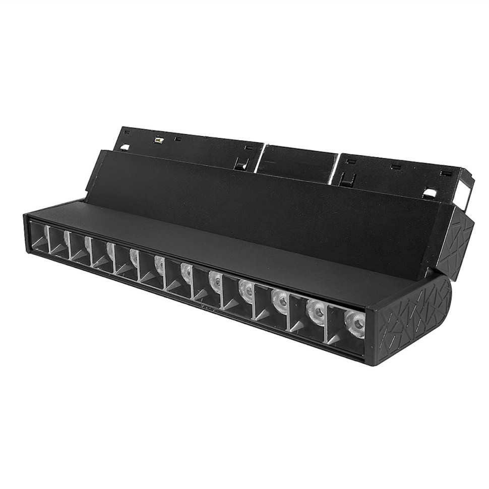 Магнитный трековый линзованный поворотный светильник 12W 22CM LUX