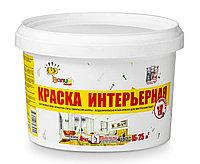 Краска интерьерная ТМ Валик моющаяся - 4 кг