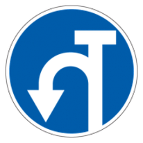 Знак дорожный 4.1.8д — Движение в обратном направлении