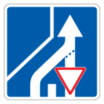 Знак дорожный 5.15.10д — Конец параллельной проезжей части