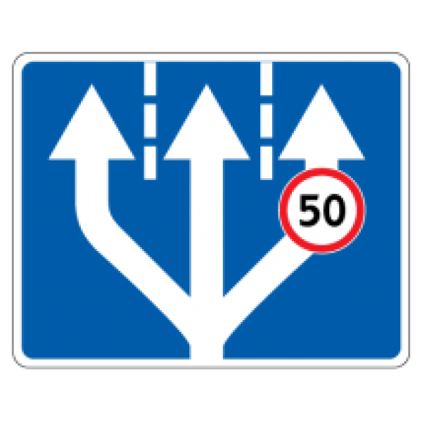 Знак дорожный 5.15.4д — Начало полосы, фото 1