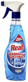 Жидкость для стекол REAL 500гр Синий