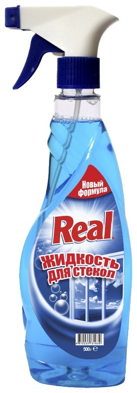 Жидкость для стекол REAL 500гр Синий