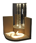 Сенсорный уголок «Базовый» с воздушно-пузырьковой колонной и фиброоптическим волокном