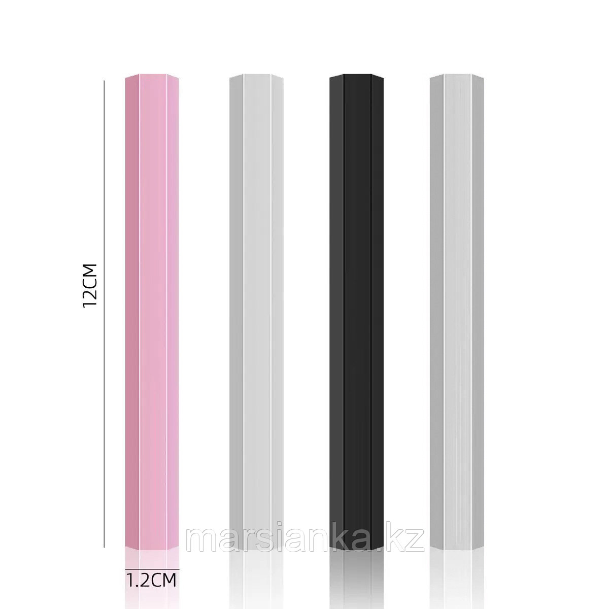 Магнит цилиндр граненный, розовый, фото 1