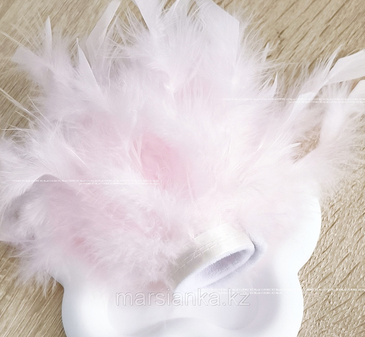 Манжеты для фото, перья розовые, фото 1