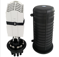 Муфта оптическая тупиковая D021, 1 и 8 выходов на 48 волокон с кассетой для муфт 2*24F