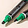 Маркер перманентный DELI "U101" 1,5-5 мм, скошенный, зеленый, фото 3
