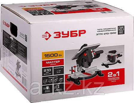 ЗУБР Ø 210, 1500 Вт, пила торцовочная комбинированная (ЗПТК-210-1500), фото 1