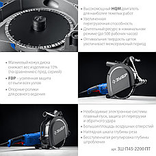 ЗУБР d 180 мм, 2200 Вт, 45 мм, штроборез (бороздодел), Профессионал (ЗШ-П45-2200 ПТ), фото 5