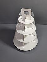 Коробка 43*30*30см с прозрачным боком и из микрогофры белая