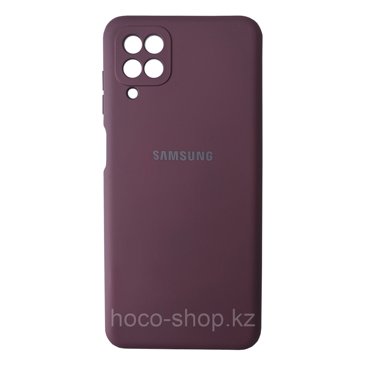 Чехол на Samsung A12 гель Бордовый