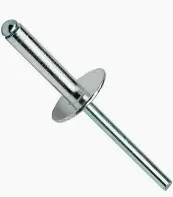 Заклепка вытяжная с широкой шляпкой алюминий/сталь 4.8х16х16 мм