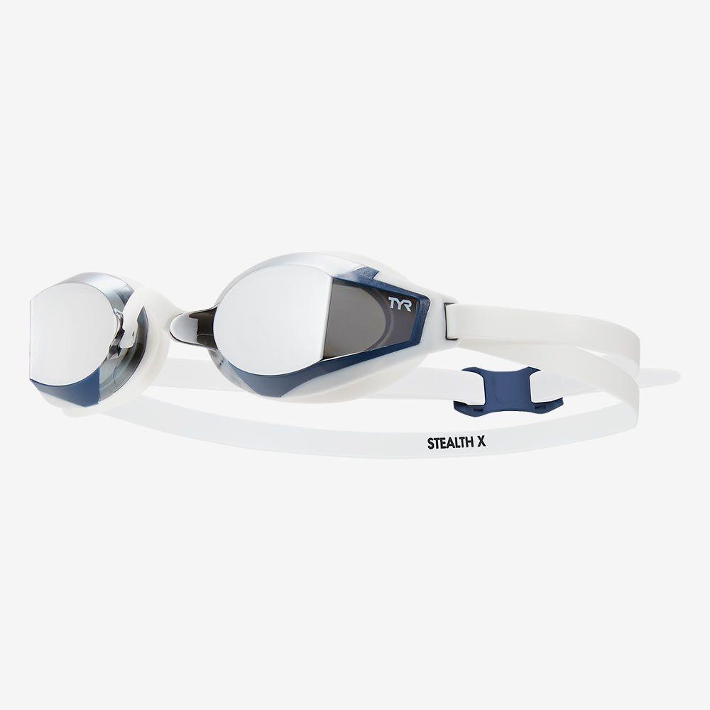 ОЧКИ ДЛЯ ПЛАВАНИЯ TYR STEALTH-X Race Mirrored silver/white
