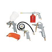 FUBAG Набор пневмоинструмента 5 предметов (краскораспылитель с верхним бачком)