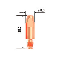 FUBAG Контактный наконечник M6х28 мм ECU D=1.6 мм (25 шт.)