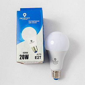 LED лампа А60 20W E27 4200K PROSVET
