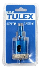 Коронка алмазная по стеклу и керамической плитке 32мм Tulex 60113-32