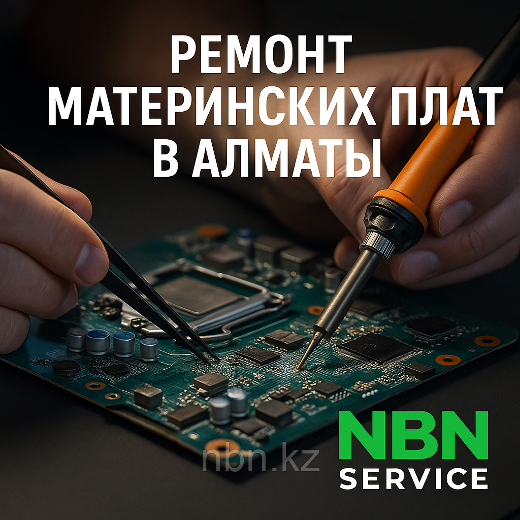 💻 Профессиональный ремонт материнской платы ноутбука и ПК в Алматы с гарантией