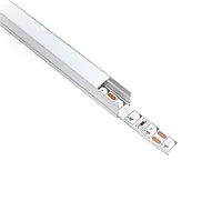 Алюминиевый профиль для подсветки с рассеивателем (накладной mini HC-086 10х13) 2М