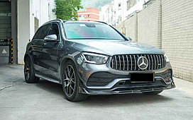 Карбоновый обвес для Mercedes-Benz GLC43 2022-2024+ мерседес 43 Губа переднего бампера Канарды Задний диффузор Задние сплиттеры