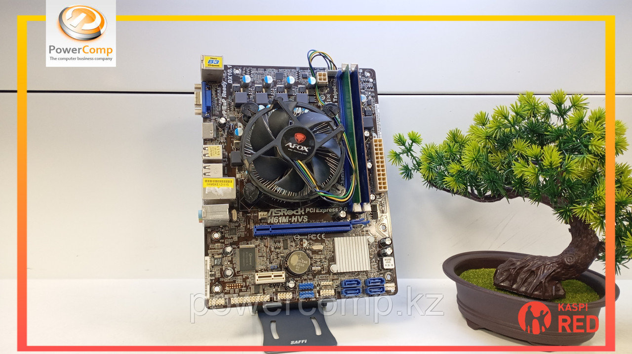 Материнская плата Asrock H61M-HVS/LGA1155/Intel Core™ i3-2100/4GB DDR3