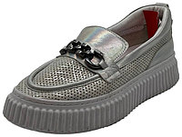 Лоферы Tiflani серебристый