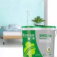 Eco-lux 5 (Эко-люкс), бархатистая акриловая эмаль для фасадов и интерьеров (база А)