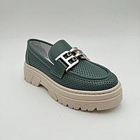 Лоферы Tiflani зеленый, хаки