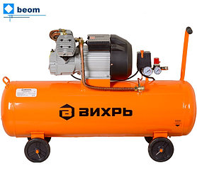 Компрессор Вихрь КМП-400/100 ( кВт 2.5 | л/мин 400 | Бак 100 л | 8 бар | В 220-230В, ~50 Гц | Вес, кг 49.8 кг )