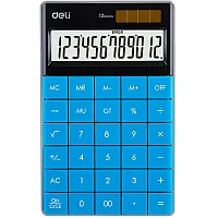 Калькулятор настольный DELI "1589" 12 разрядный, 165х103х16 мм, синий